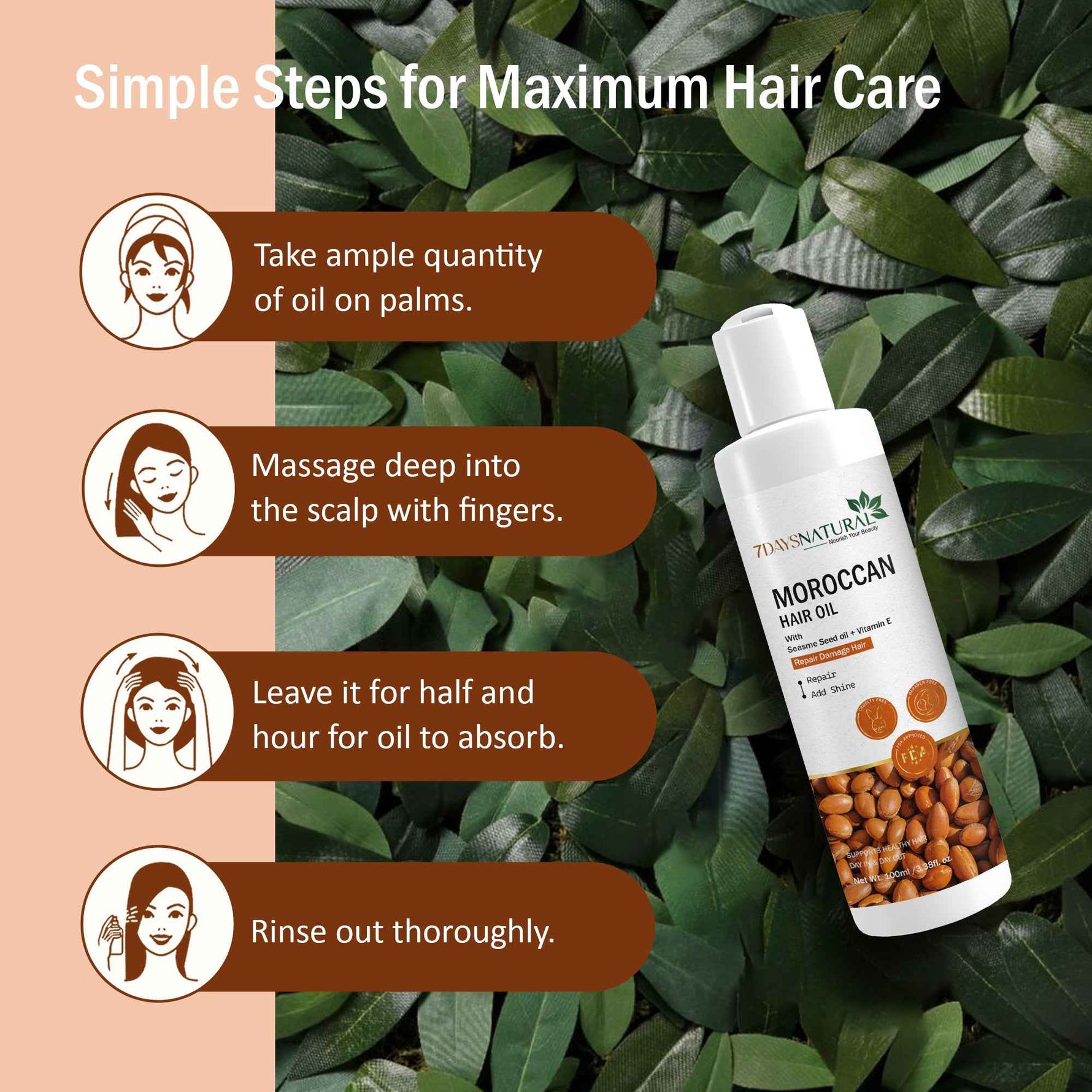 Moroccan Hair Oil for Hair Repair Care