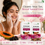 Natural De-Tan Soap for Face and Body Cleansing