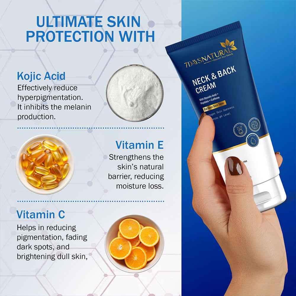 Neck & Back Cream - 7DaysNaturl - Ultimate Skin Protection with