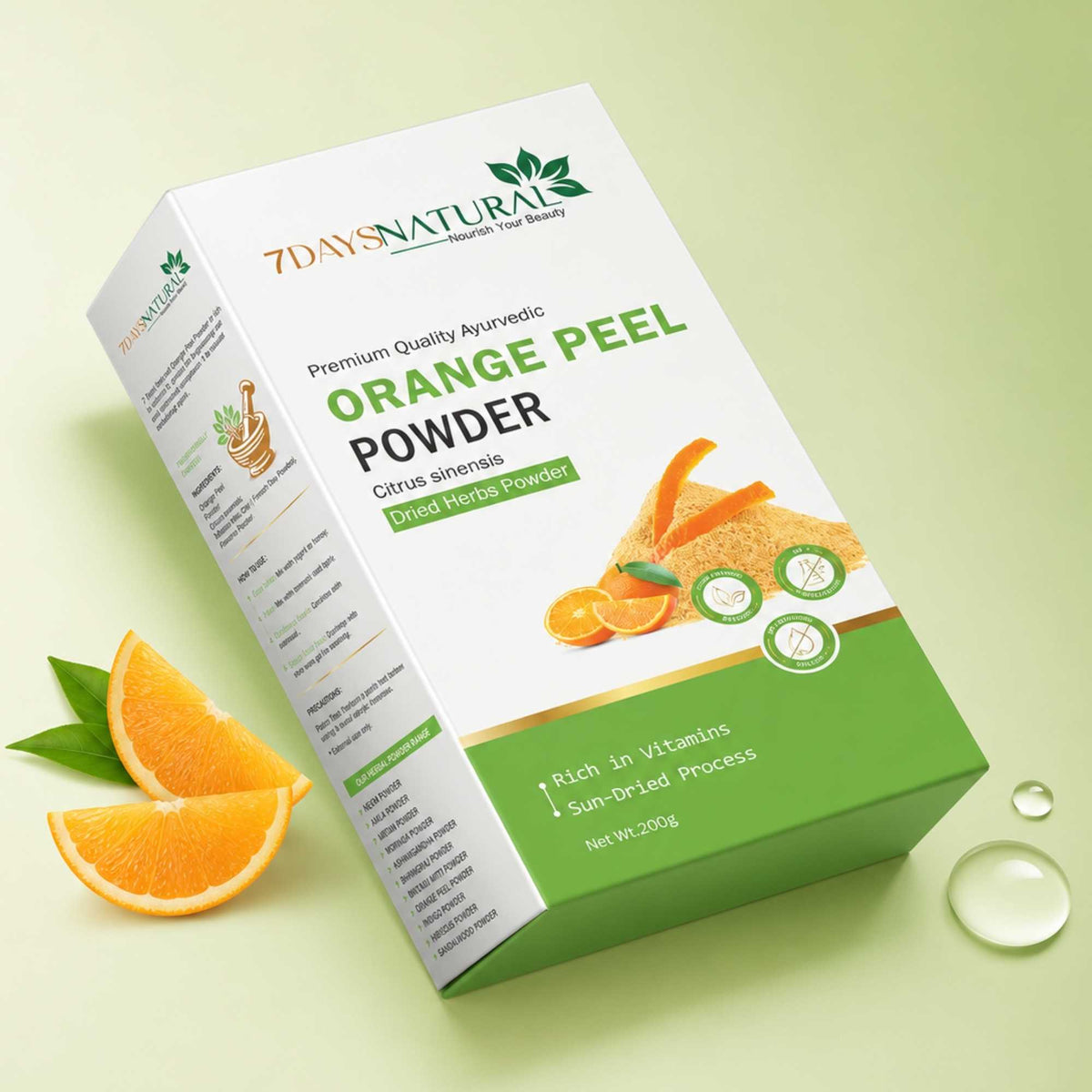 Orange Peel Powder for Skin Care