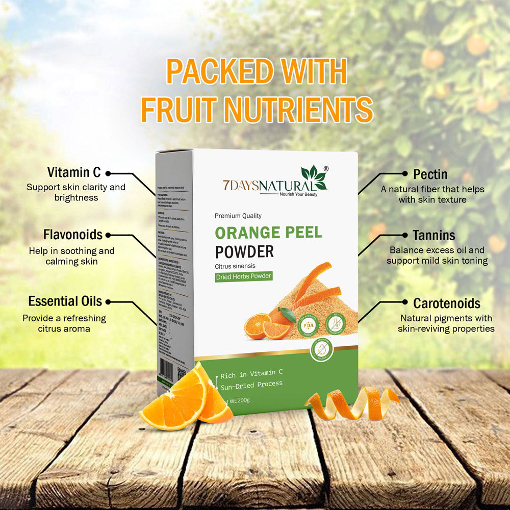 Pure Orange Peel Powder for Face