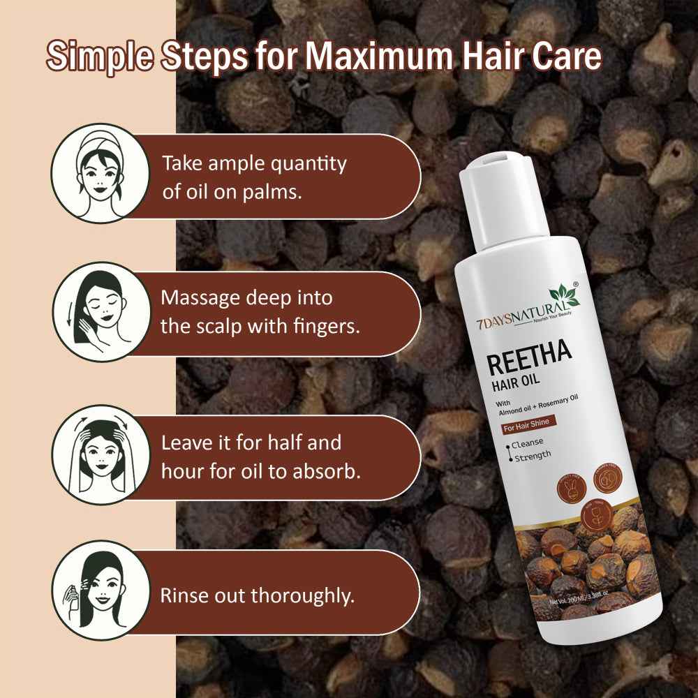 Reetha Hair Oil for healthy hair