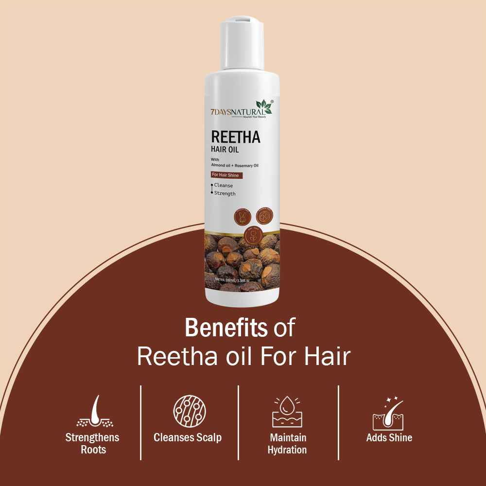 Reetha oil for natural hair care