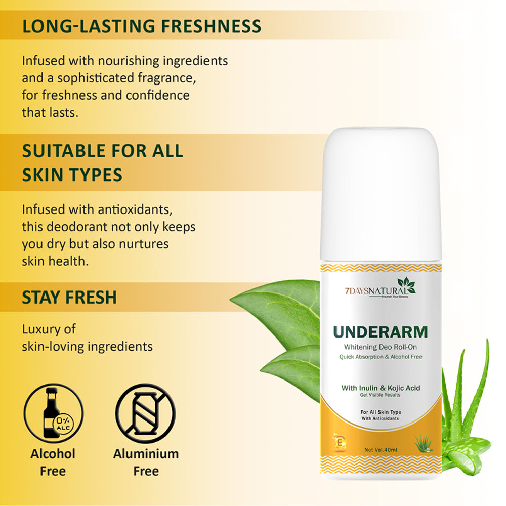  Underarm Roll-On for Beautiful Underarms - 7DaysNatural