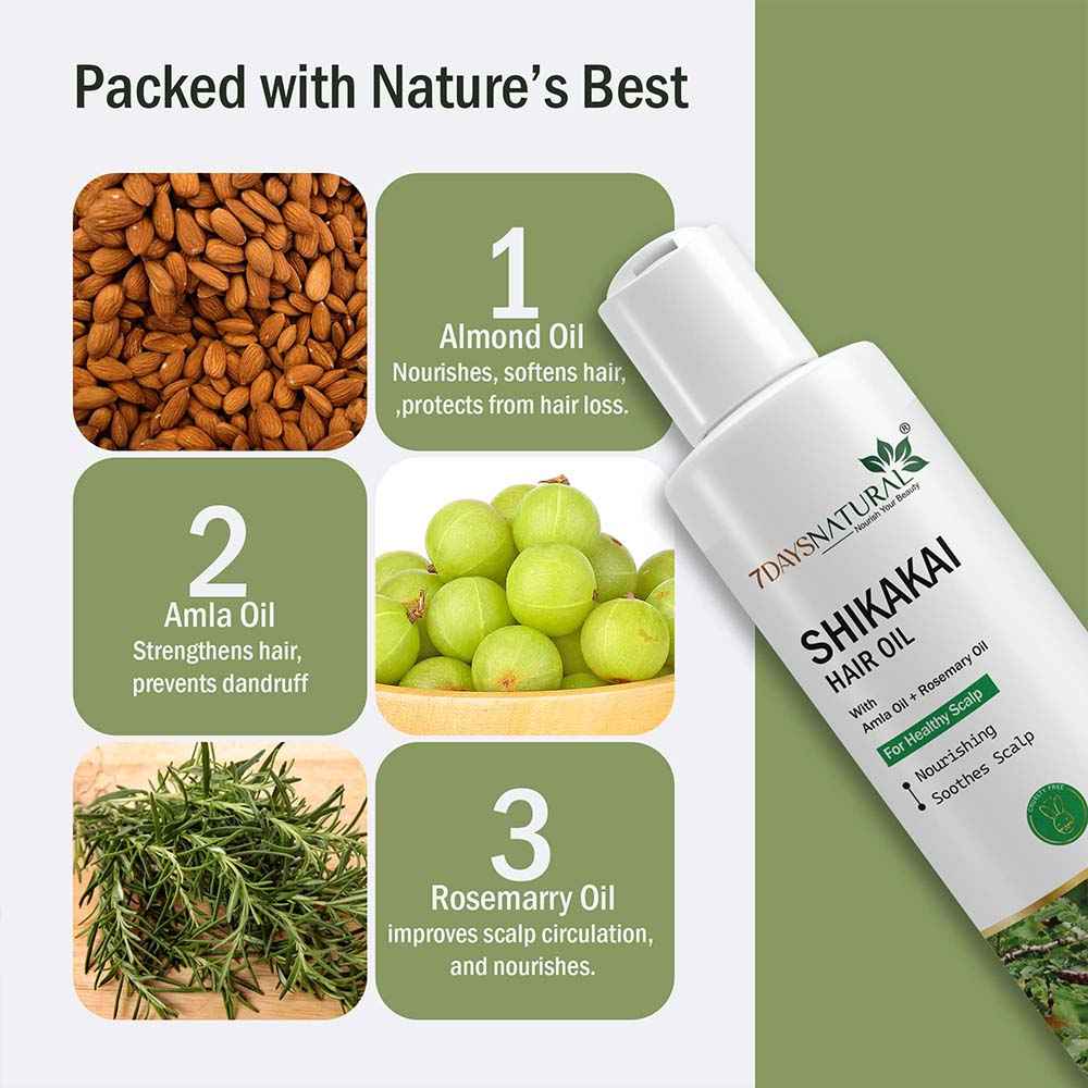 Shikakai Hair Oil for Hair Breakage