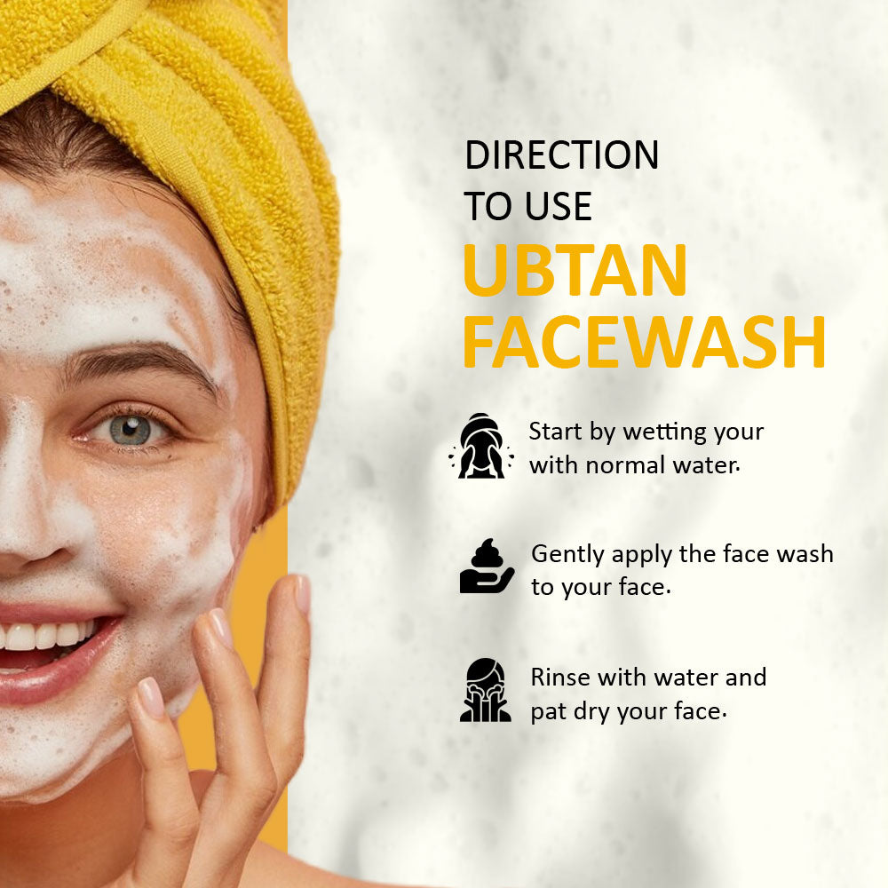 Ubtan Face Wash with Turmeric & Kumkumadi Oil 7DaysNatural