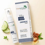 7 Days Natural undereye cream with packaging on a beige background