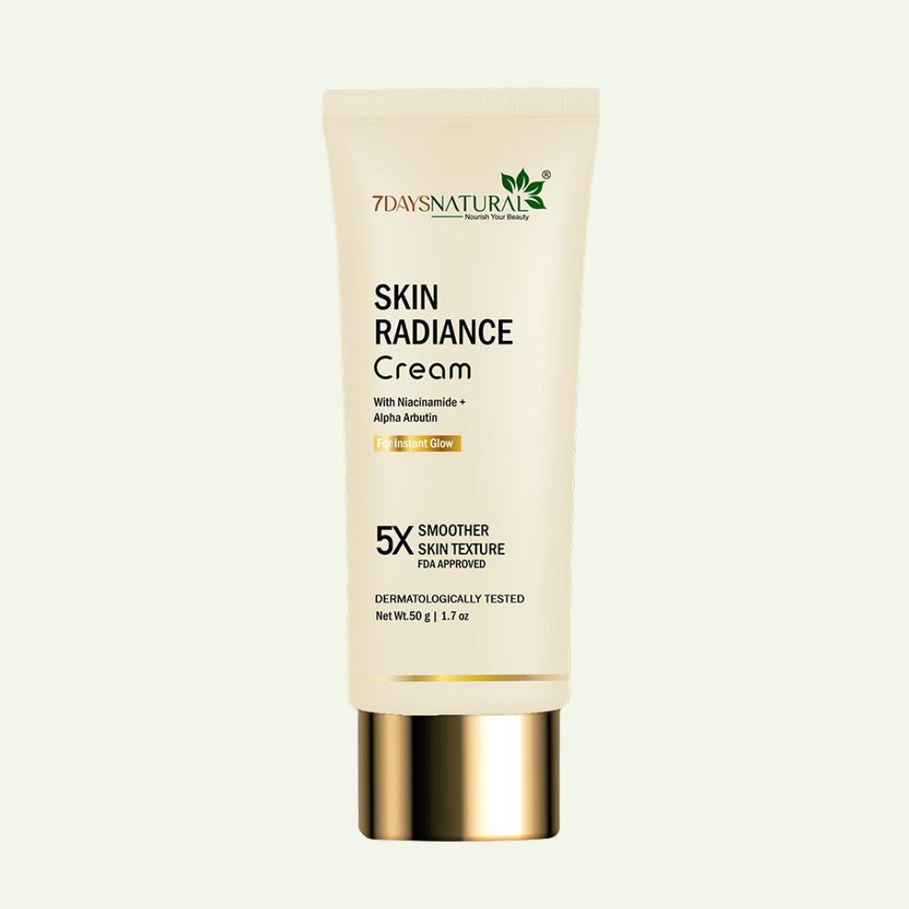 7DAYSNATURAL "Glow Skin Radiance Face Cream for Dull Skin - Vitamin C Enriched, All Skin Types 50g"