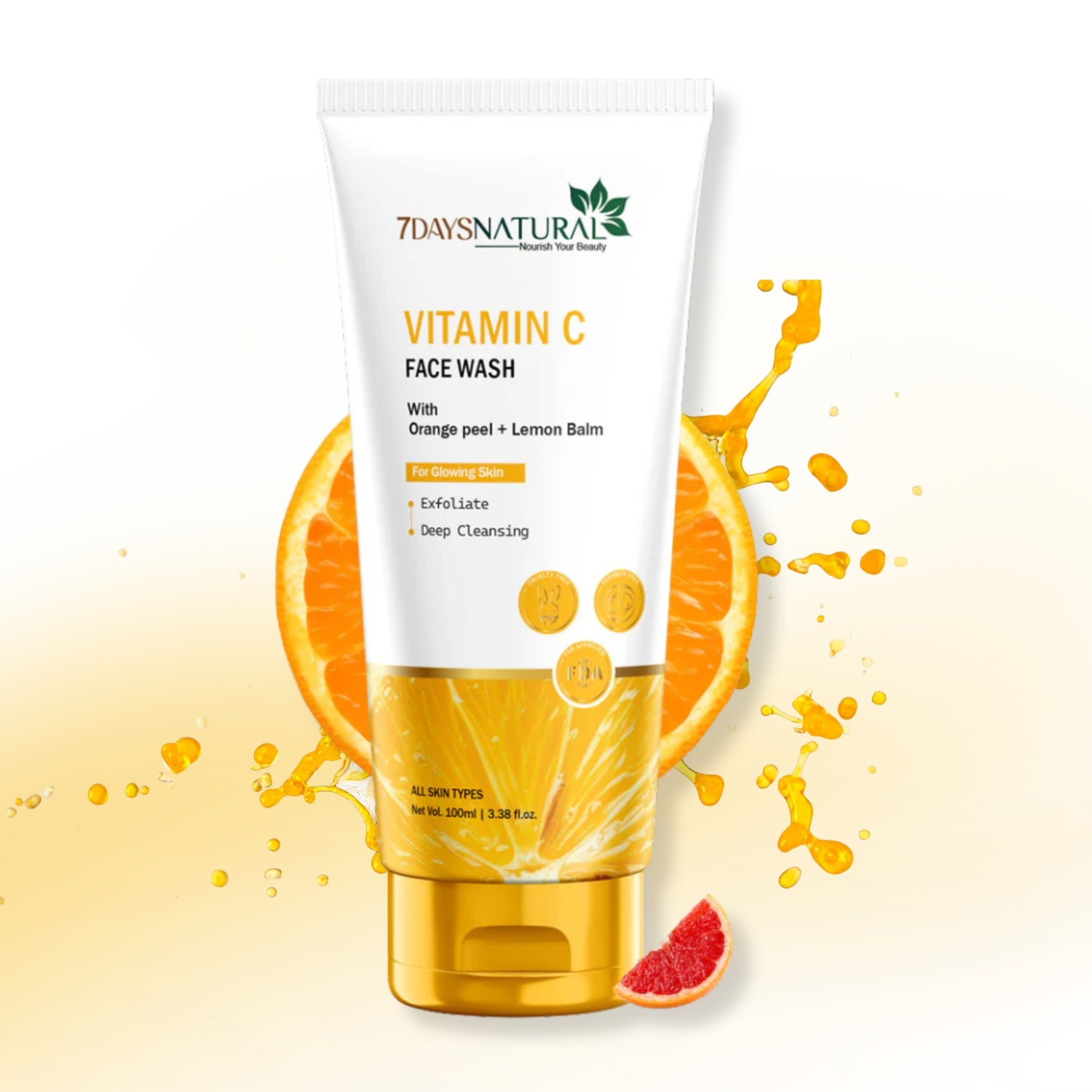 Vitamin C Face Wash for natural skin brightening