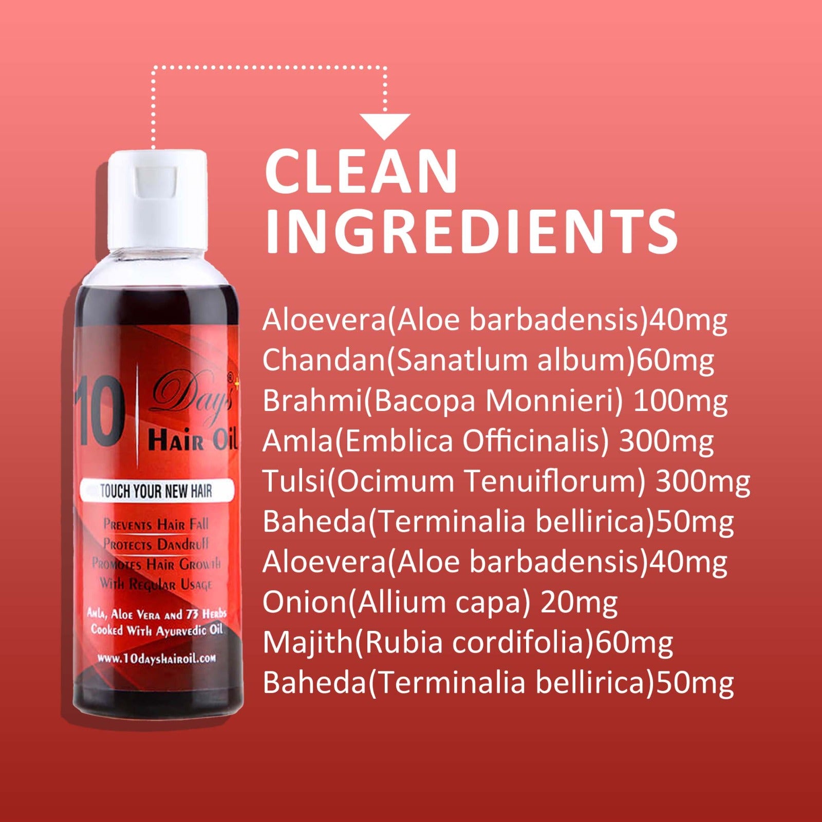 10 Days hair regrowth hair fall control Hair Oil (100 ml)