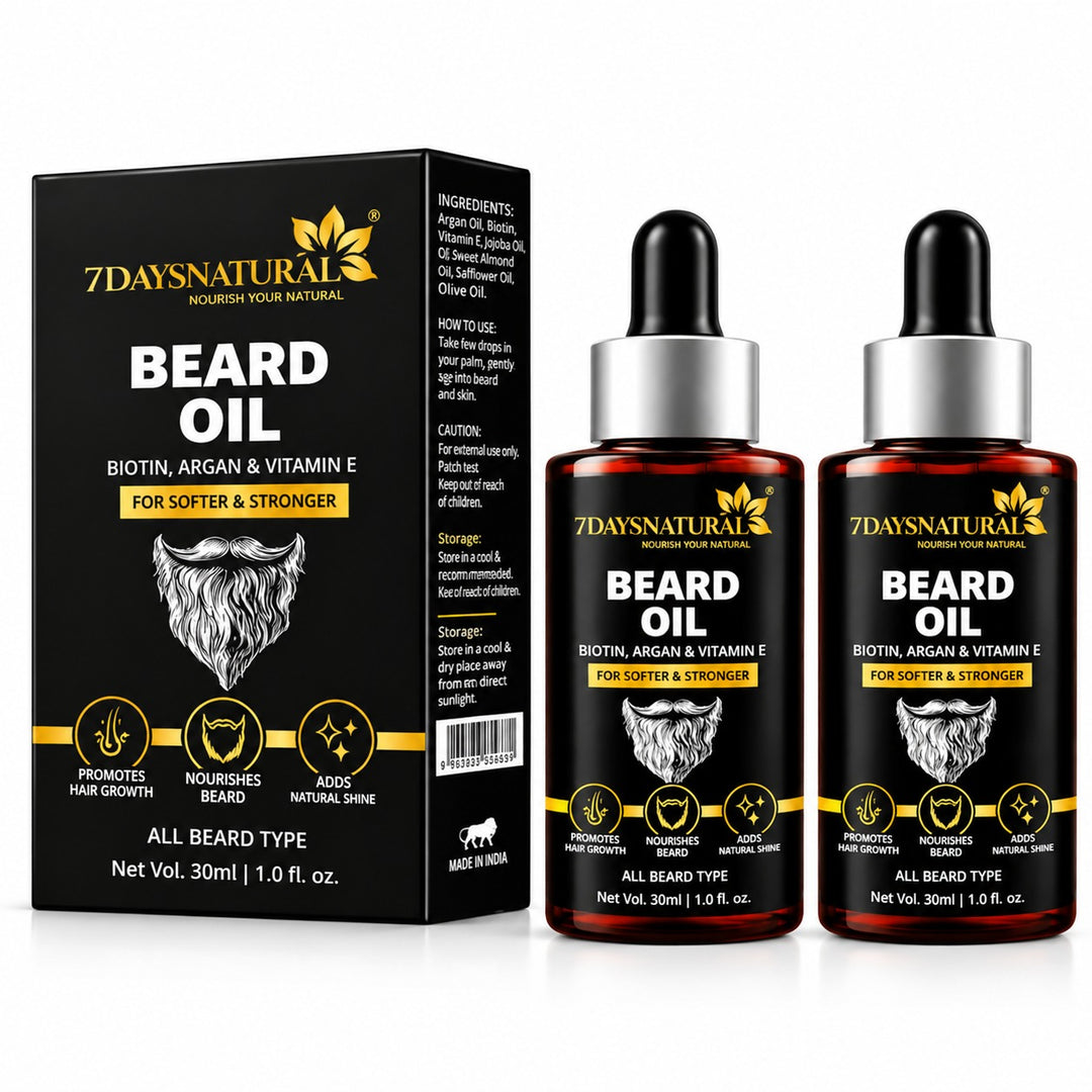 Beard Growth Oil for Men | Fast Beard Growth | 7DaysNatural