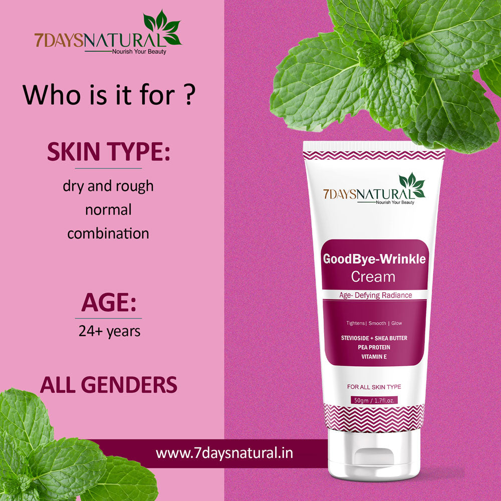 Goodbye Wrinkle Cream for Smooth Skin | 7DaysNatural - 7DaysNatural