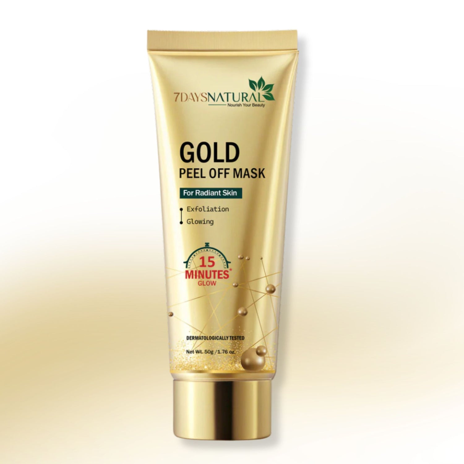 7DAYS NATURAL Golden Gold Peel Off Mask For Skin Men & Women - 50GM