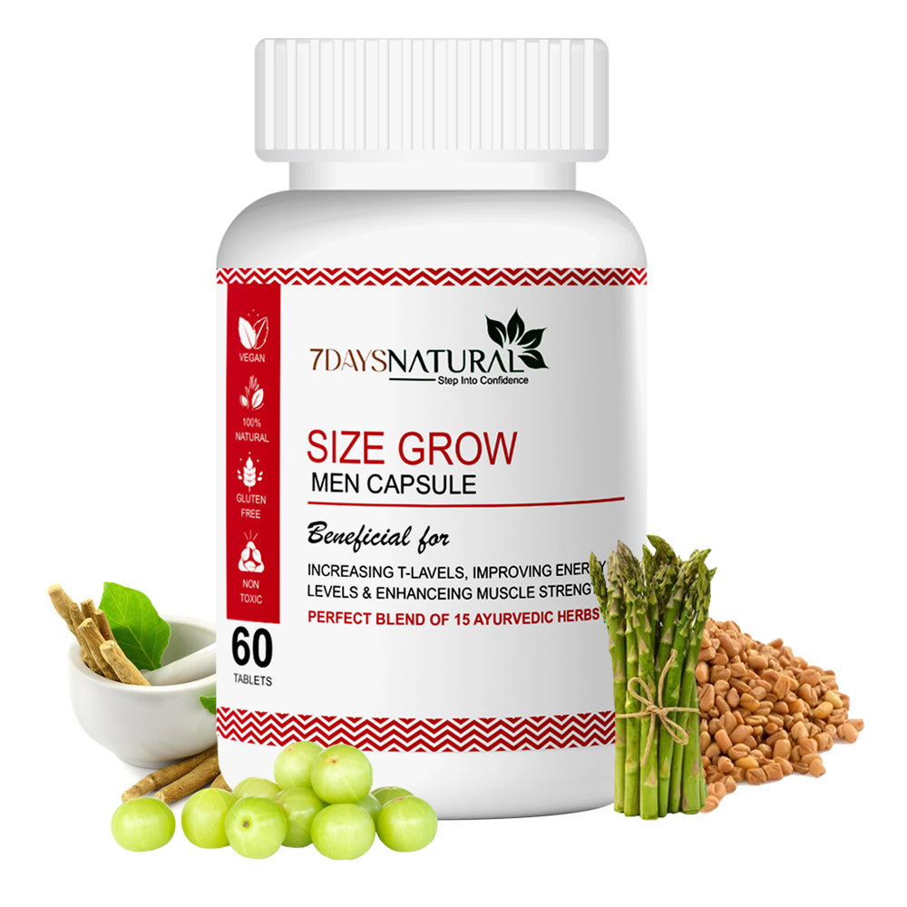 Size Grow Men Capsules for Strength & Stamina | 7DaysNatural
